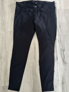 HUE Black Stretch Leggings XL